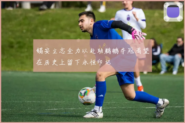 锡安立志全力以赴助鹈鹕夺冠渴望在历史上留下永恒印记